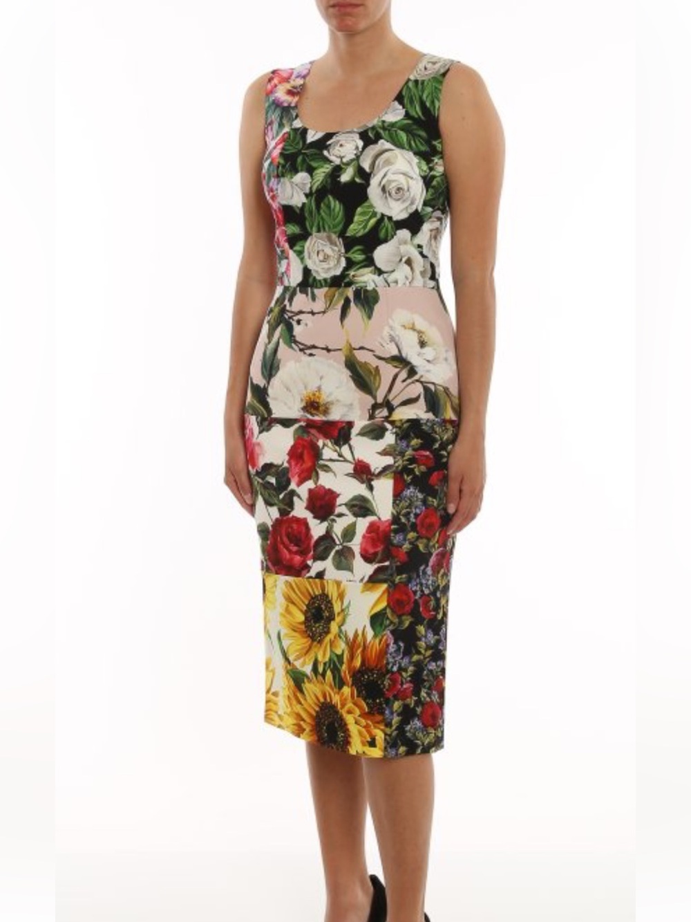 Dolce & Gabbana Silk Floral Midi Dress